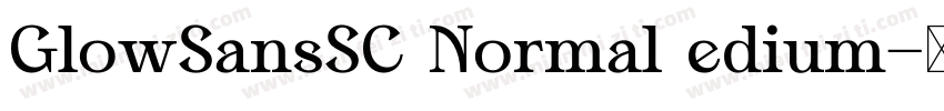 GlowSansSC Normal edium字体转换